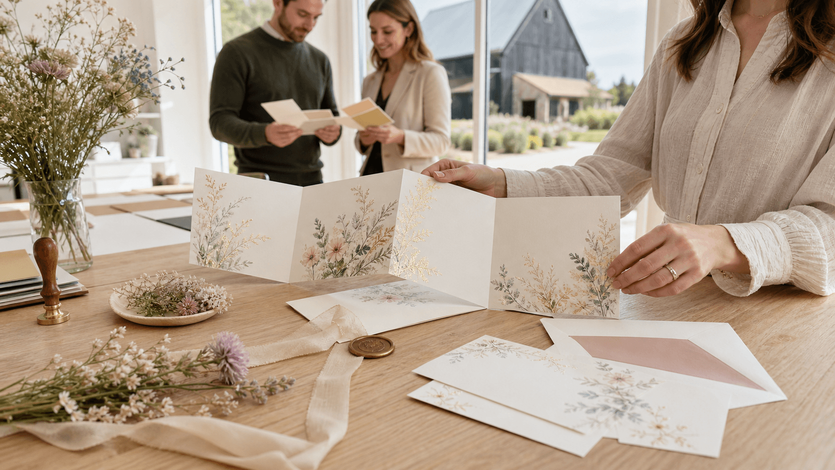 Beyond Rustic: Concertina Wedding Invites for Kent Barn Venues
