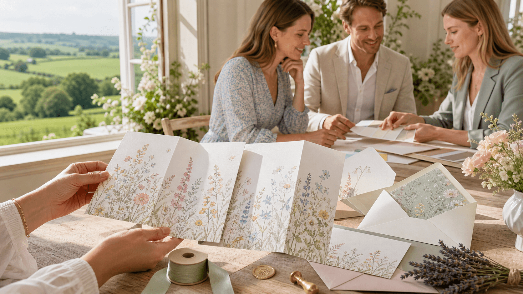 Choosing Concertina Wedding Invitations in Kent for a Relaxed Summer