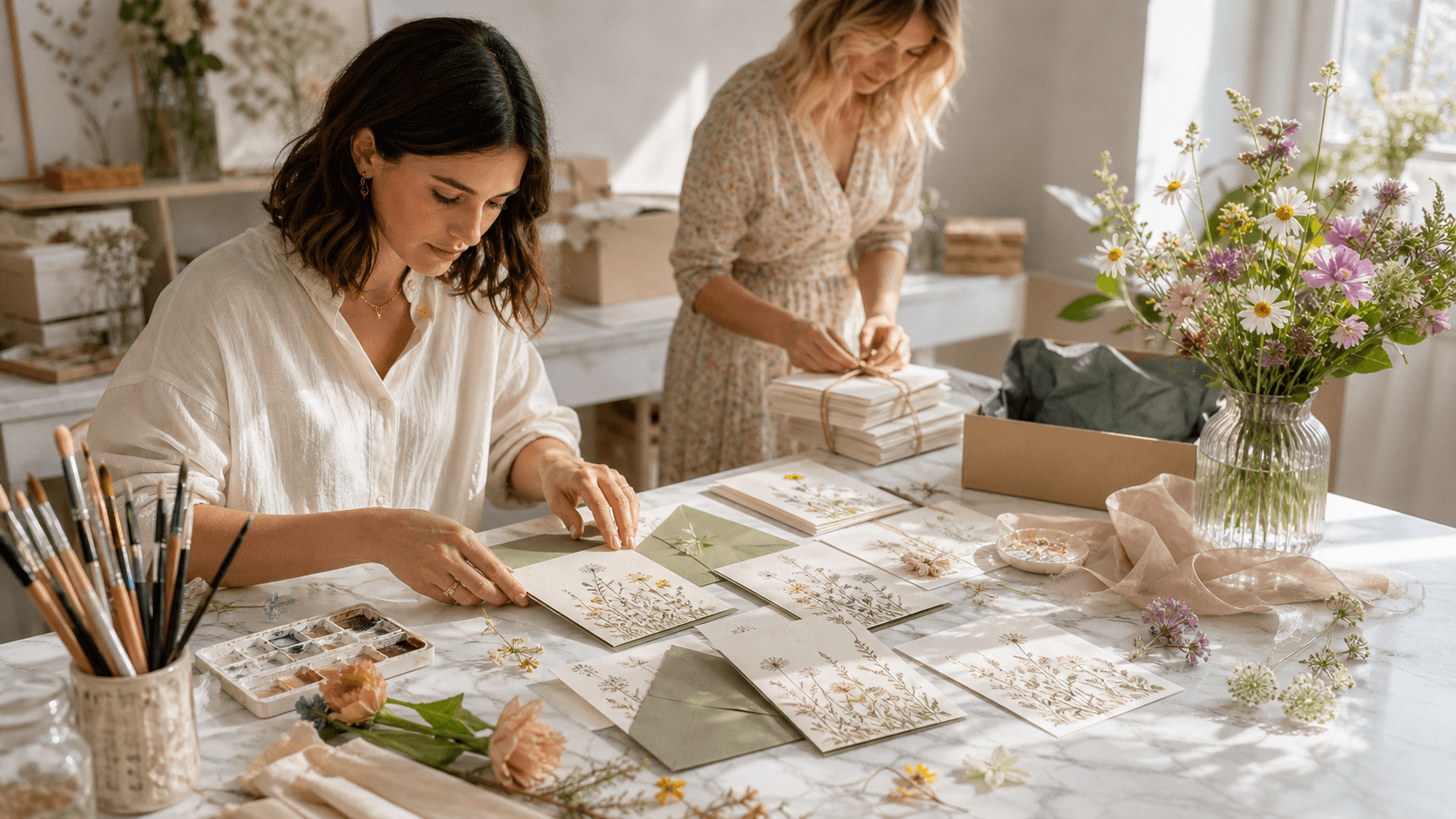 Wildflower Wedding Invitations That Create a Fresh Summer Atmosphere